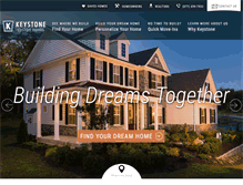 Tablet Screenshot of keystonecustomhome.com